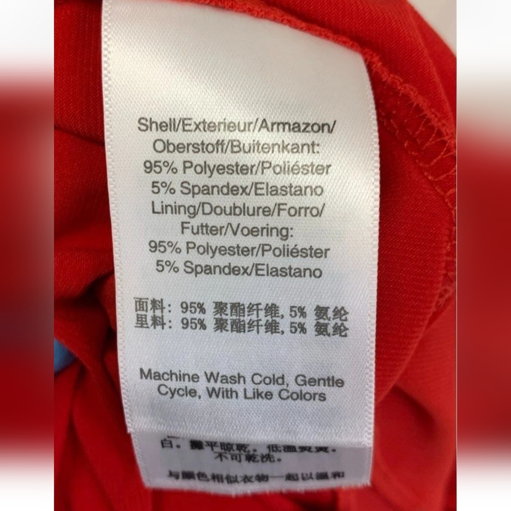 BnWT Donna Karan New York Red High Low Cocktail Sundress Size 14 - Picture 4 of 7